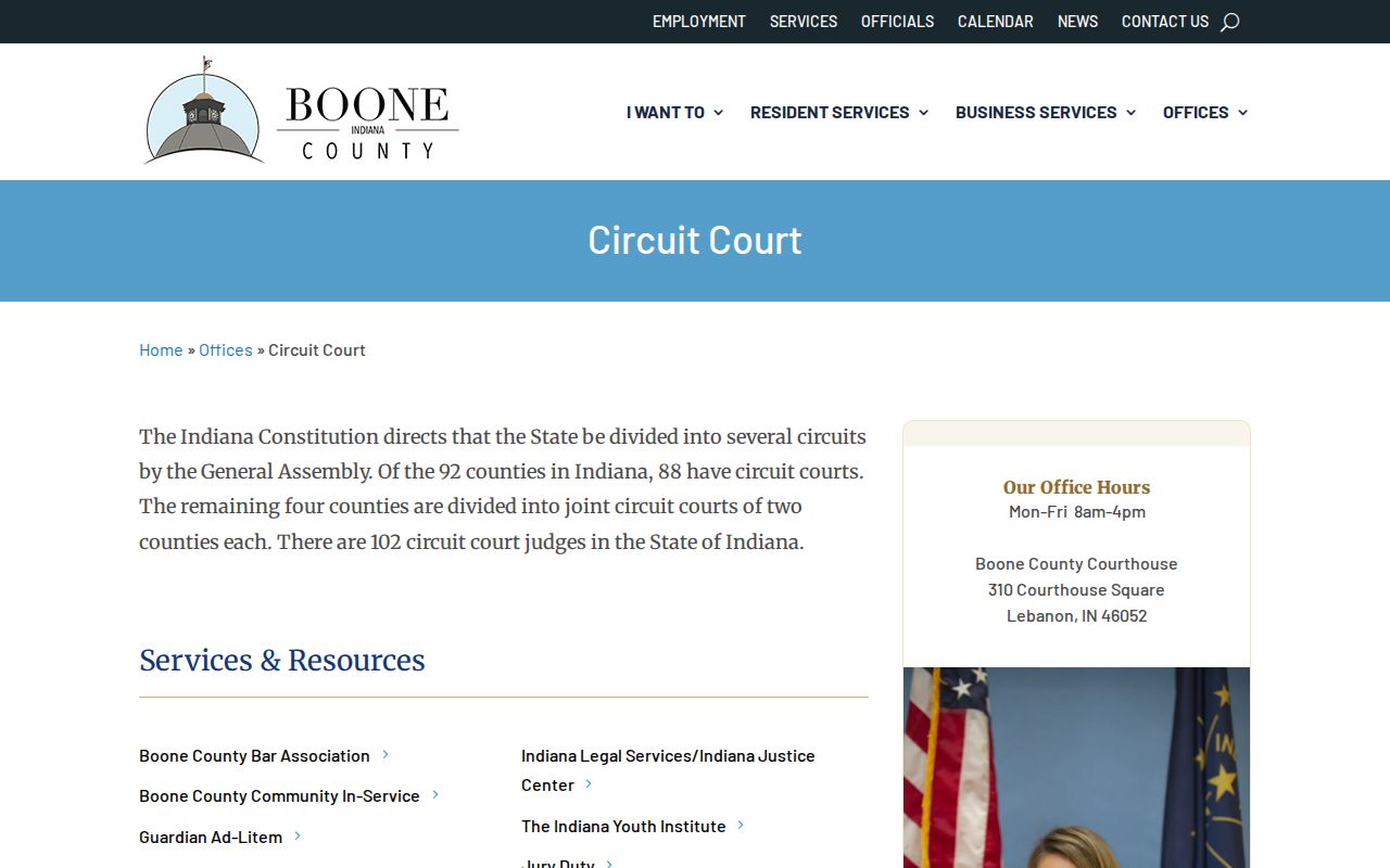 Boone County Circuit Court bench warrant information