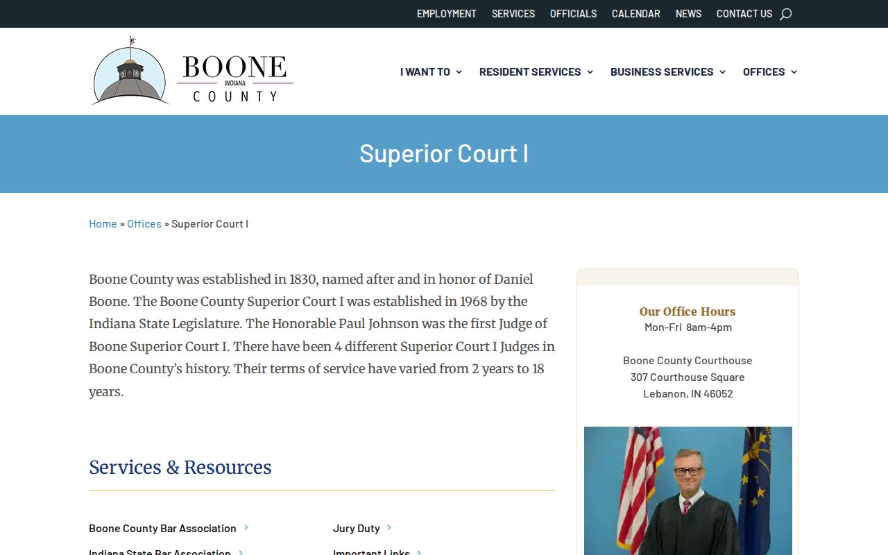 Boone County bench warrant lookup court information